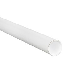 2 x 24" White Tubes with Caps image