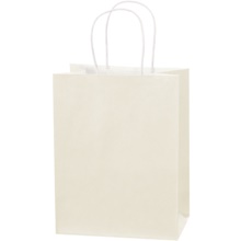 White Tinted Paper Shopping Bags image