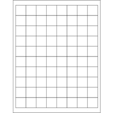 White Rectangular Laser Labels image