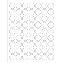 Clear Circle Laser Labels image