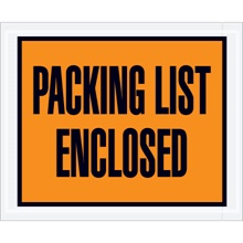 "Packing List Enclosed" (Full Face) Envelopes image