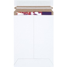 White Self-Seal Flat Mailers - 25 Packs image