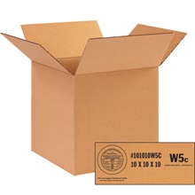 10 x 10 x 10" W5c Weather-Resistant Corrugated Boxes image