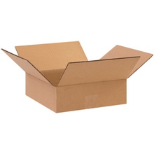 10 x 10 x 3" Flat Corrugated Boxes image