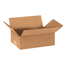 10 x 6 x 3" Flat Corrugated Boxes image