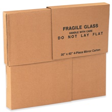 30 x 3 1/2 x 40" 1 Piece of 30 x 40" 4-Piece Mirror Boxes image