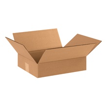 12 x 10 x 3" Flat Corrugated Boxes image