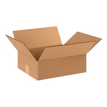 12 x 10 x 4" Flat Corrugated Boxes image