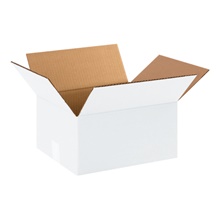 12 x 10 x 6" White Corrugated Boxes image