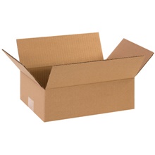 12 x 8 x 4" Flat Corrugated Boxes image