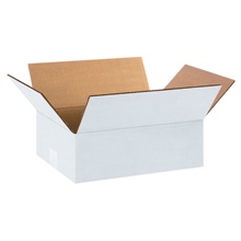 12 x 9 x 4" White Corrugated Boxes image