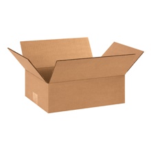 12 x 9 x 4" Flat Corrugated Boxes image