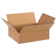 13 x 10 x 4" Flat Corrugated Boxes image