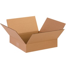 13 x 13 x 3" Flat Corrugated Boxes image