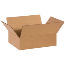 14 x 10 x 4" Flat Corrugated Boxes image