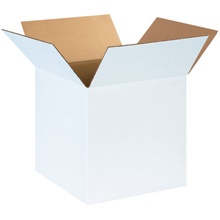 14 x 14 x 14" White Corrugated Boxes image