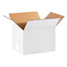 16 x 12 x 12" White Corrugated Boxes image