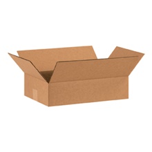 16 x 10 x 4" Flat Corrugated Boxes image