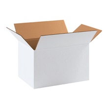 17 1/4 x 11 1/4 x 10" White Corrugated Boxes image