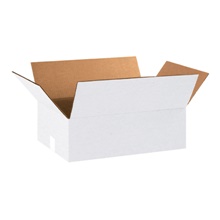 18 x 12 x 8" White Corrugated Boxes image