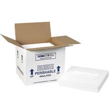 10 1/2 x 8 1/4 x 9 1/4" Insulated Shipping Kit image