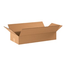 22 x 10 x 4" Flat Corrugated Boxes image