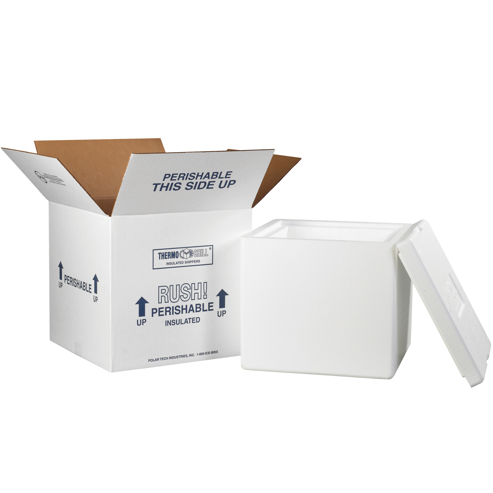 12 x 12 x 11 1/2" Insulated Shipper - 2" Thickness image