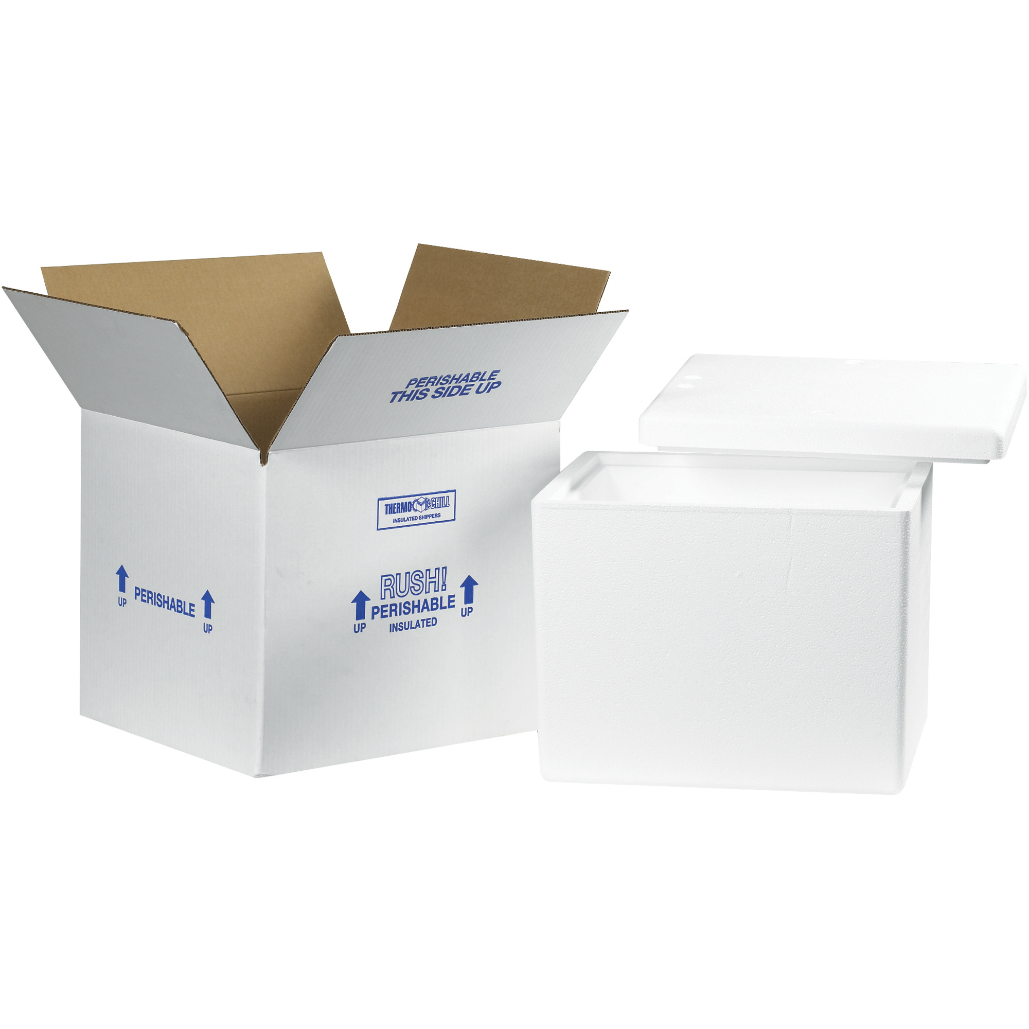 13 3/8 x 11 3/8 x 11 7/8" Insulated Shipper - 1 1/4" Thickness image