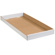 24 x 12 x 1 3/4" White Corrugated Trays image