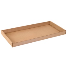 24 x 12 x 1 3/4" Kraft Corrugated Trays image