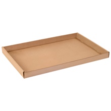 24 x 15 x 1 3/4" Kraft Corrugated Trays image