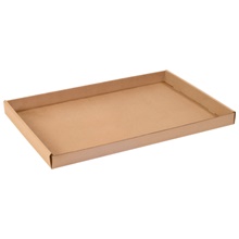 24 x 15 x 1 3/4" Kraft Corrugated Trays image