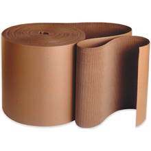 15" x 250' - A Flute Kraft Singleface Corrugated Roll image