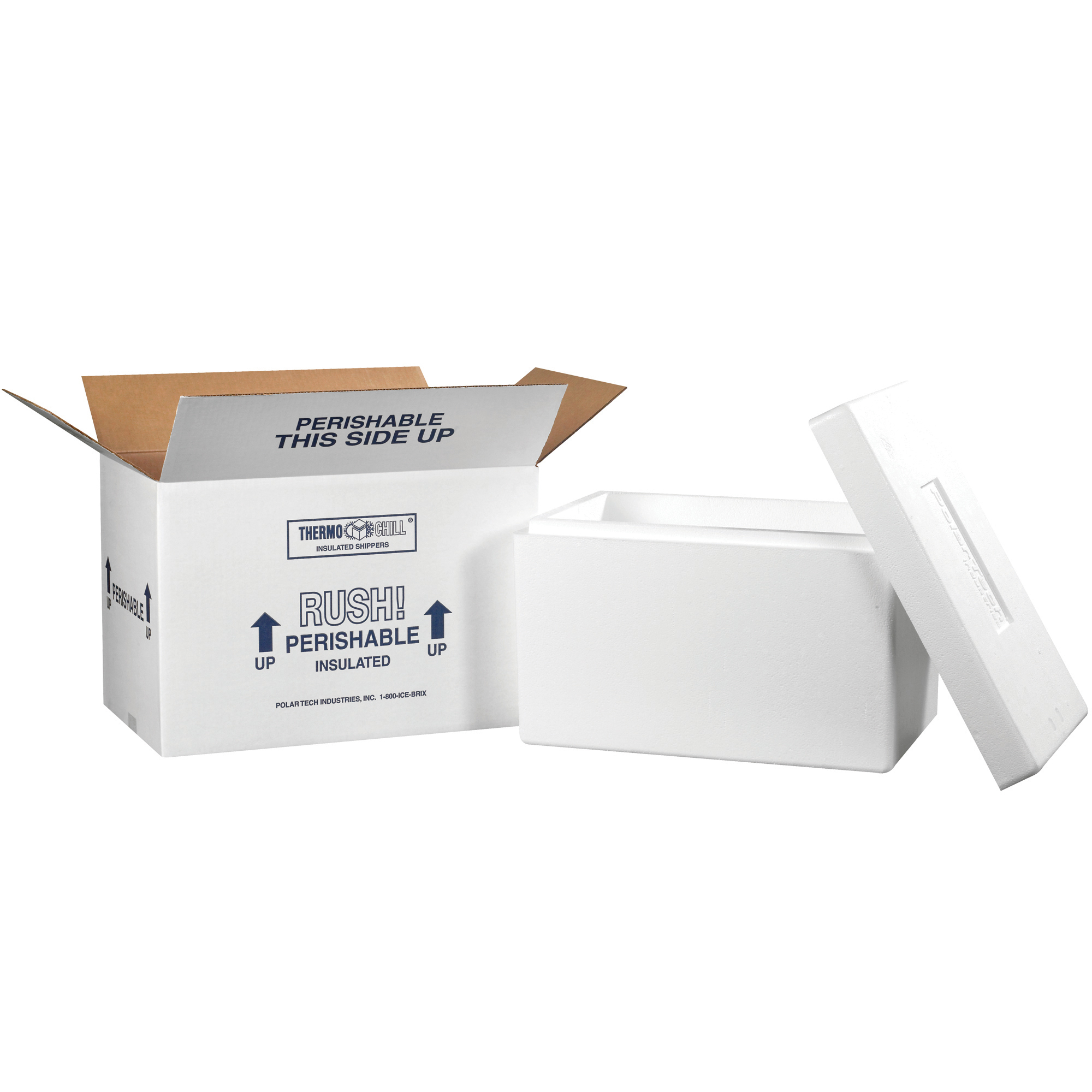 17 x 10 x 10 1/2" Insulated Shipper - 1 1/2" Thickness image