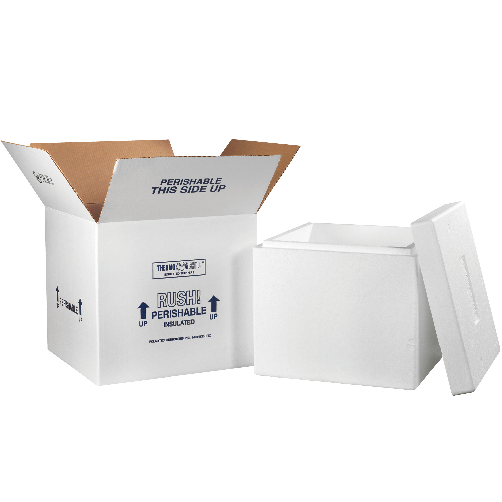 16 3/8 x 16 3/8 x 15" Insulated Shipper - 2" Thickness image
