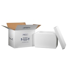 21 1/4 x 15 1/2 x 15 1/2" Insulated Shipping Kit image