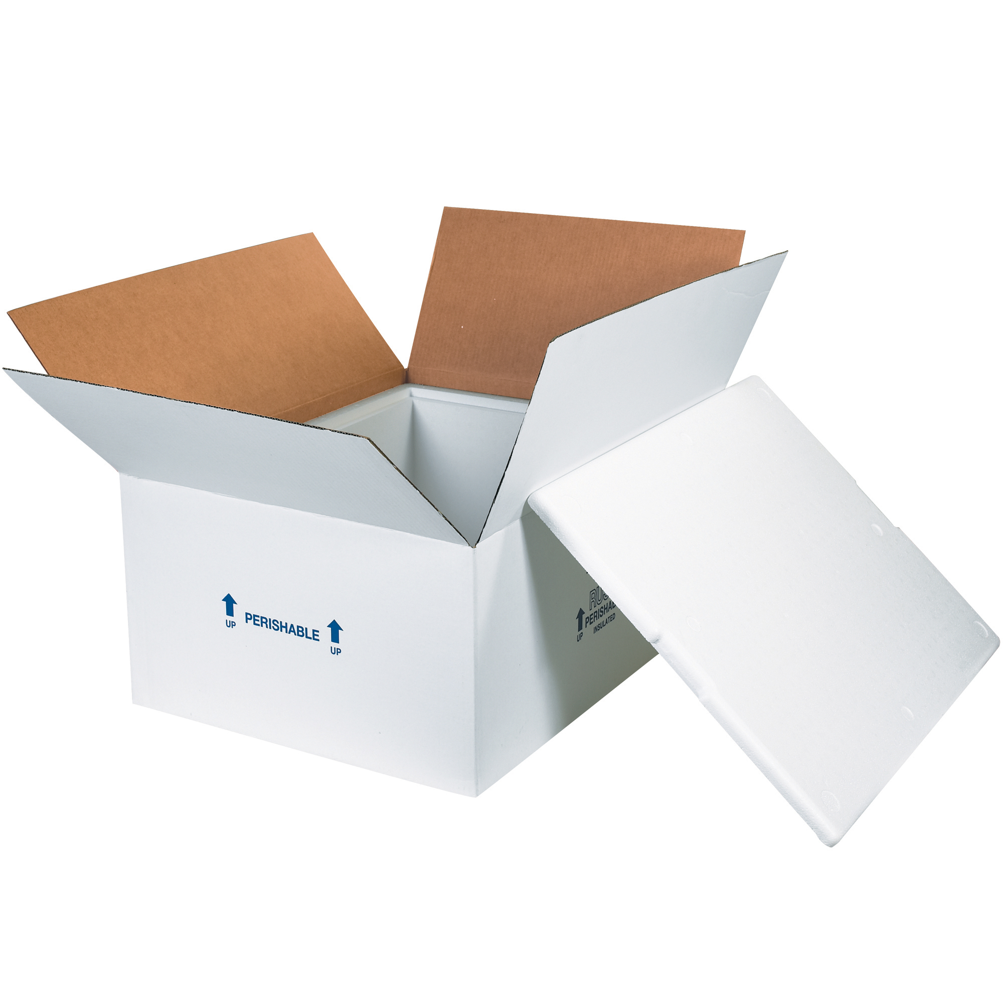 26 x 19 3/4 x 10 1/2" Insulated Shipper - 1 1/2" Thickness image