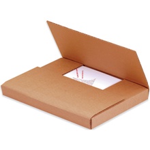 12 x 10 1/2 x 2" Kraft Easy-Fold Mailers image
