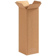 4 x 4 x 12" Tall Corrugated Boxes image