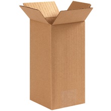 4 x 4 x 8" Tall Corrugated Boxes image