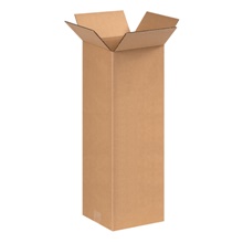 8 x 8 x 20" Tall Corrugated Boxes image