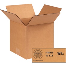 8 x 8 x 8" W5c Weather-Resistant Corrugated Boxes image
