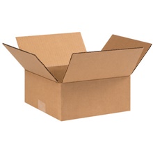 9 x 9 x 4" Flat Corrugated Boxes image