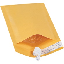 4 x 8" Kraft #000 Self-Seal Bubble Mailers image