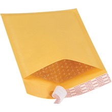 6 x 10" Kraft #0 Self-Seal Bubble Mailers image