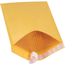 10 1/2 x 16" Kraft #5 Self-Seal Bubble Mailers image