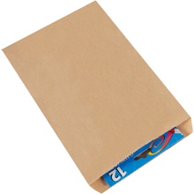 7 1/2 x 10 1/2" Kraft Flat Merchandise Bags image