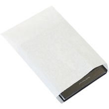 8 1/2 x 11" White Flat Merchandise Bags image