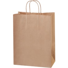 10 x 5 x 13" Kraft Paper Shopping Bags image