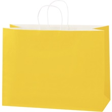 16 x 6 x 12" Buttercup Tinted Shopping Bags image